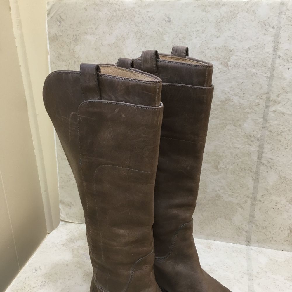 FRYE LEATHER PAIGE TALL RIDING BOOTS - Picture 3 of 14